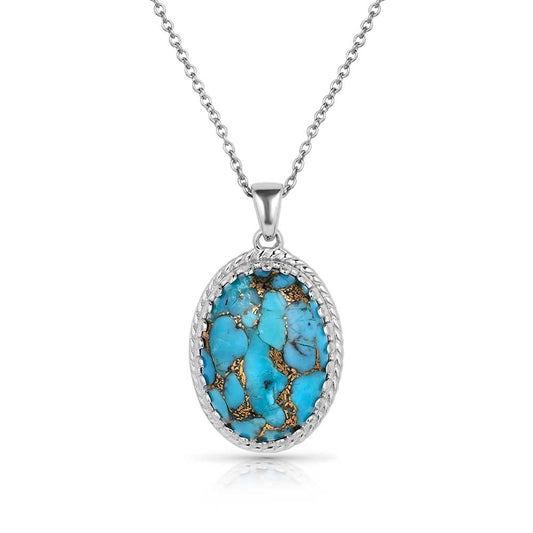 Montana Silversmiths Collier de la Sagesse de l’Ouest en turquoise