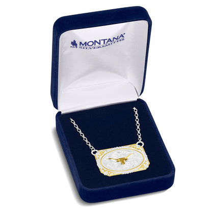 Montana Silversmiths Collier à boucle de l’Ouest avec Longhorn