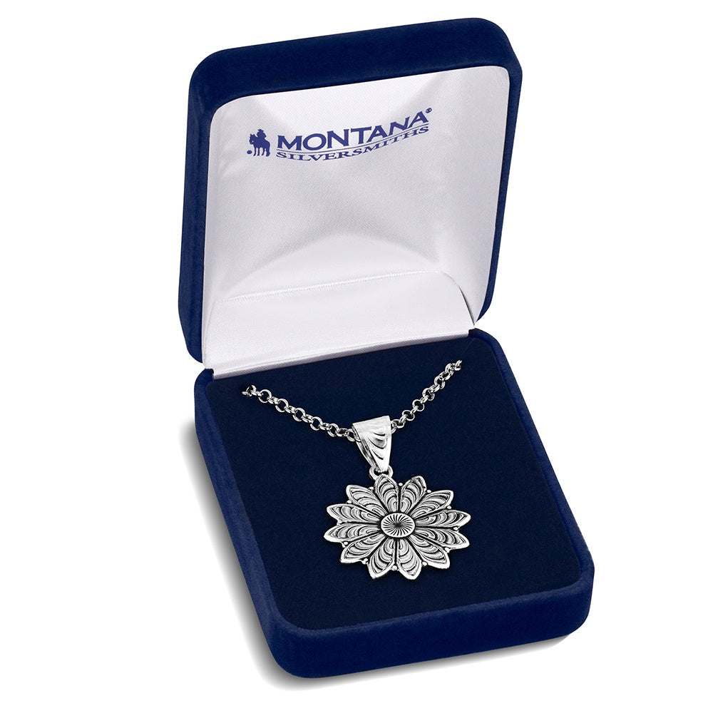Montana Silversmiths Collier de fleurs en forme de rowel