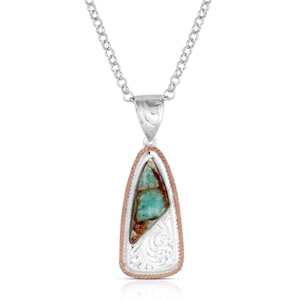 Montana Silversmiths Collier turquoise pins ombragés