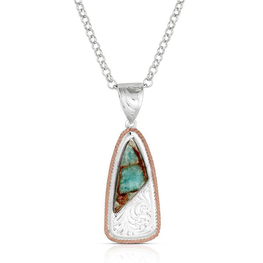 Montana Silversmiths Collier turquoise pins ombragés