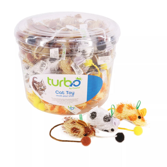 Turbo Cat Toy Spotted Mouse Bulk Bin