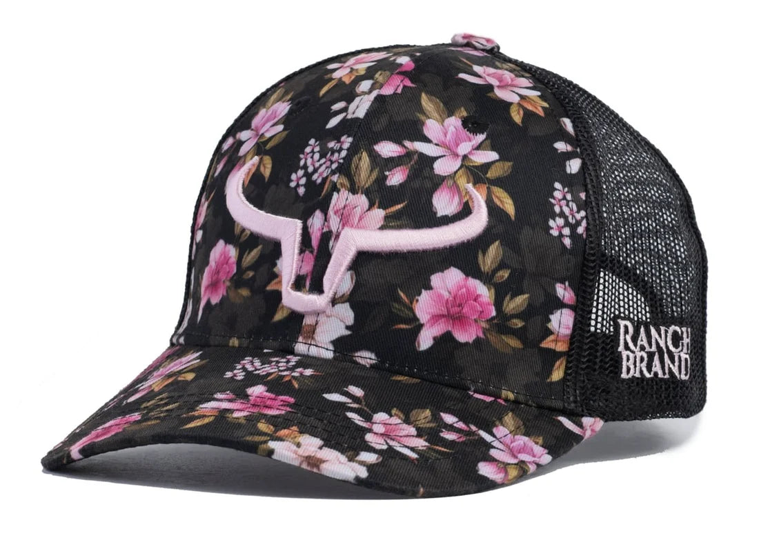 Ranch Brand Casquette Ponytail Femme, Mesh avec Logo