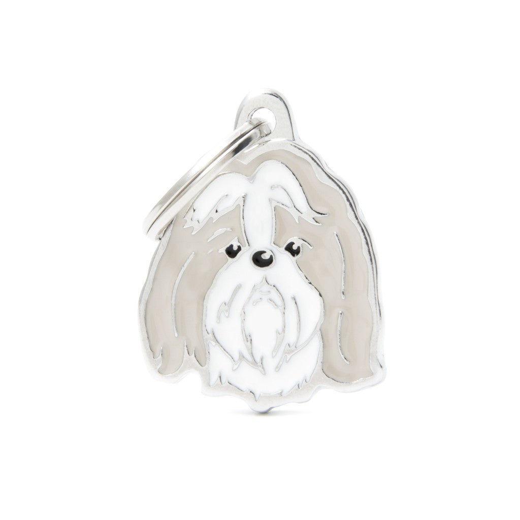 Medaille Shih Tzu White And Gold