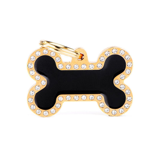 Medaille Big Bone Glam Black And Gold