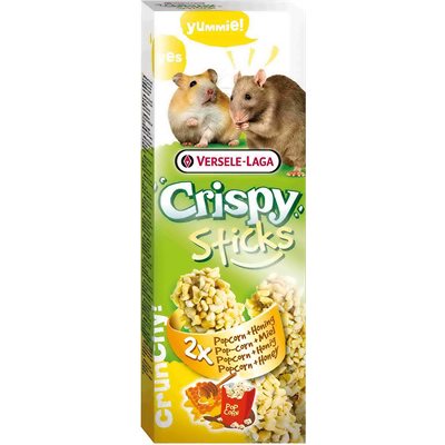 Versele-Laga Crispy Sticks Hamster-Rat Popcorn & Miel 2X 55G