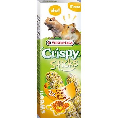 Versele-Laga Crispy Sticks Hamster-Gerbille Miel 2X 55G