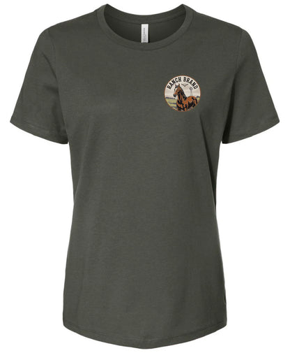 Ranch Brand T-Shirt Femme Horse 7 Army