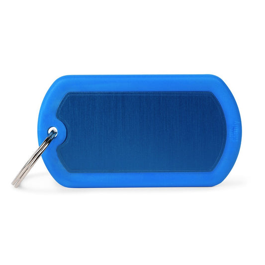 Medaille Hush Tag Militaire Bleu Rubber Bleu