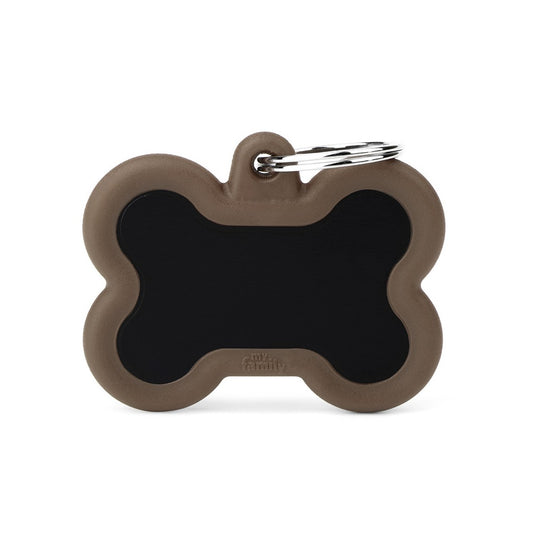Medaille Hush Tag Os Noir Rubber Brun