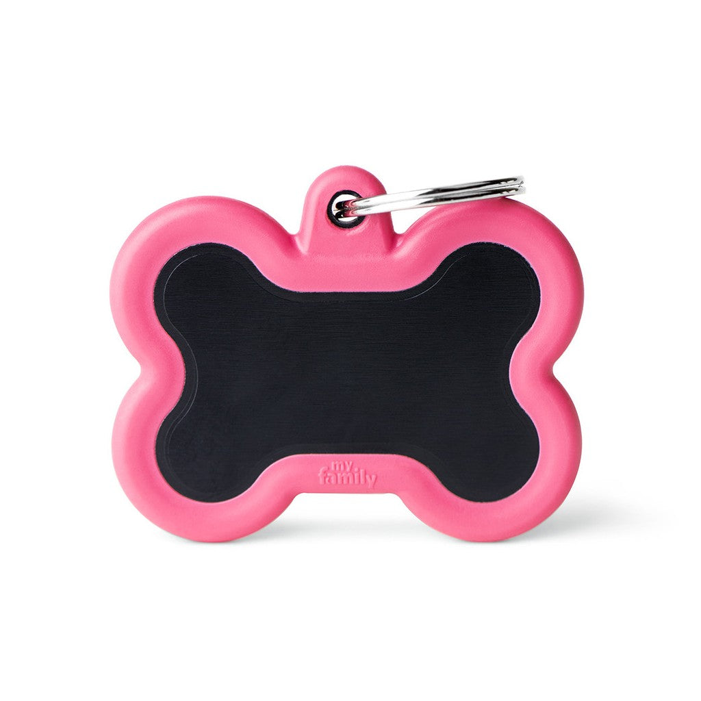 Medaille Hush Tag Os Noir Rubber Rose
