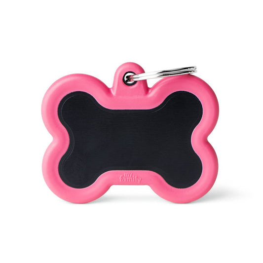 Medaille Hush Tag Os Noir Rubber Rose