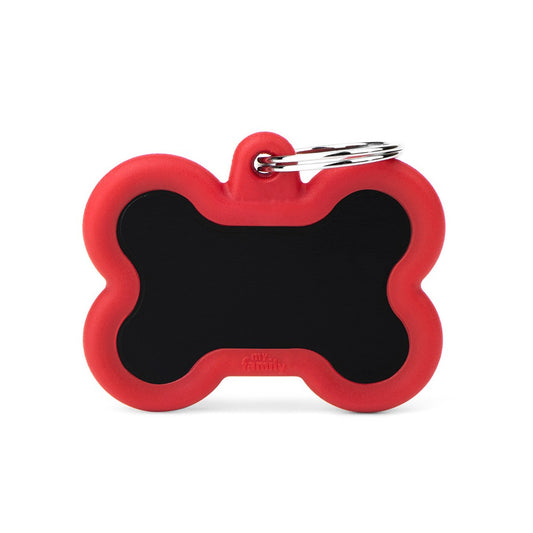 Medaille Hush Tag Os Noir Rubber Rouge