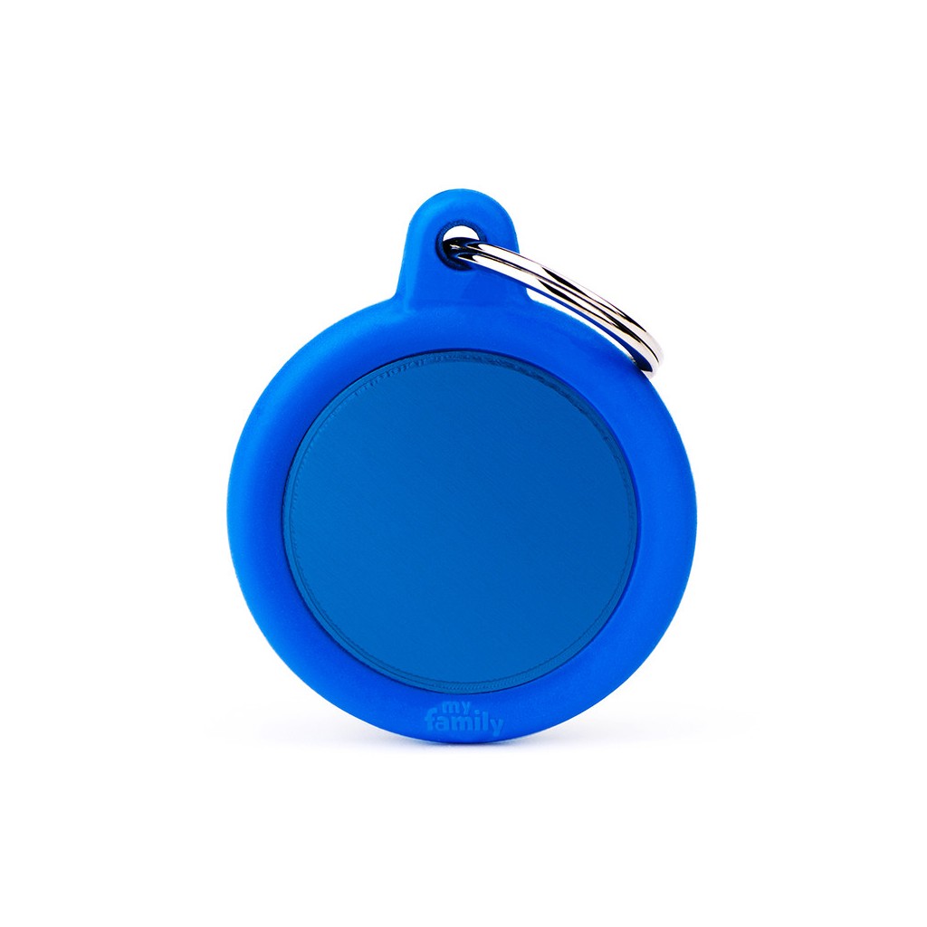 Medaile Blue Curcle Alu Blue Rubber