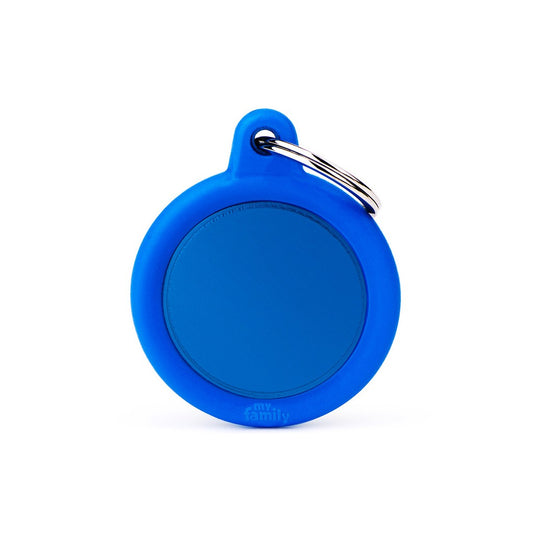 Medaile Blue Curcle Alu Blue Rubber