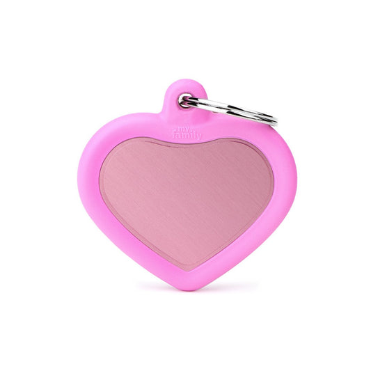 Medaile Pink Heart Alu Pink Rubber