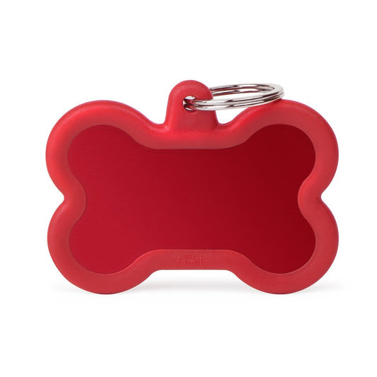 Medaille Hush Tag Os Xl Rouge Rubber Rouge