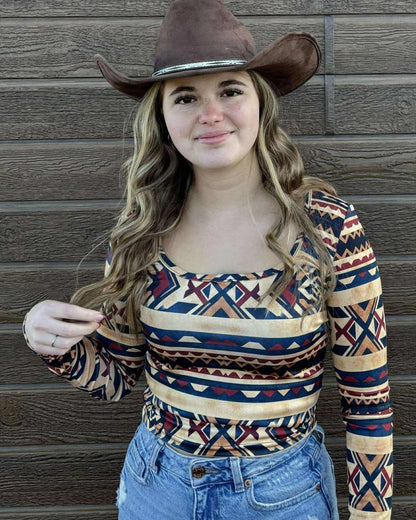 Horse Vibes Crop top Ouest Femme