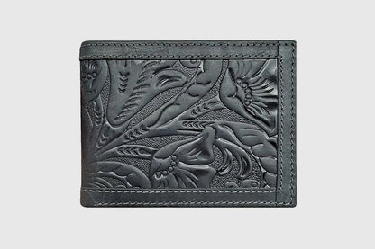 Wrangler Portefeuille homme en cuir embossé Texas Rose