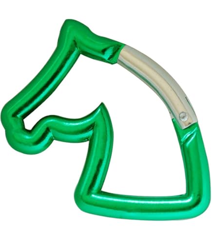 porte-clés mousqueton tête de cheval