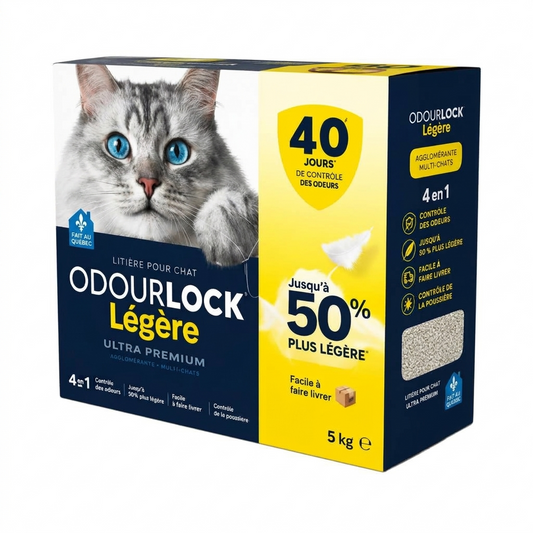 OdourLock Légère – Litière agglomérante Ultra Premium 5 kg