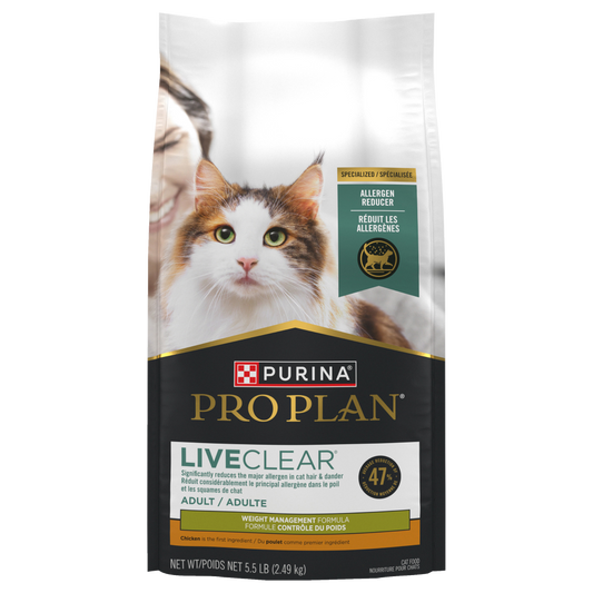 Pro Plan® LiveClear Formule Gestion du poids 2.49kg
