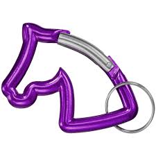 porte-clés mousqueton tête de cheval