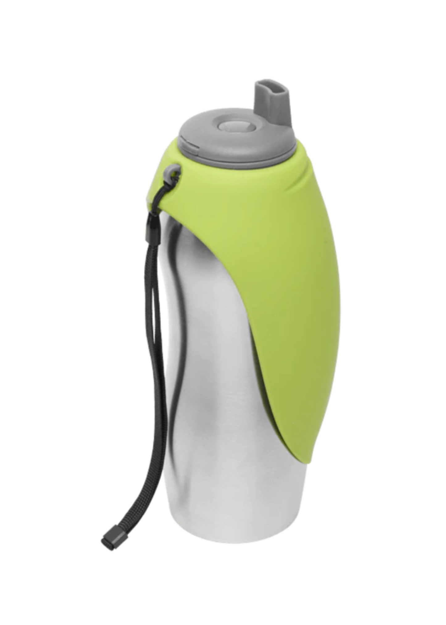 Messy Mutts Abreuvoir De Voyage En Acier Inoxydable Vert