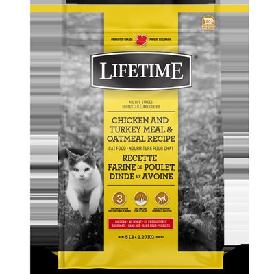 Lifetime Chat Poulet/Dinde/Avoine 2.5Kg