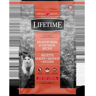 Lifetime Chat Farine Saumon/Avoine 2.5Kg