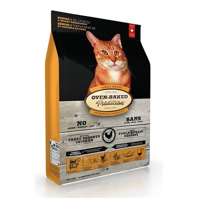 Ovenbaked Chat Senior/Controle De Poids Poulet 10Lbs