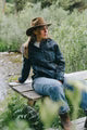 Outback Veste de pluie à carreaux cirés Hattie pour femmes
