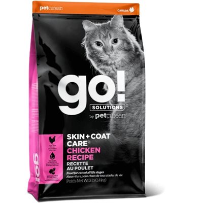 Go! Chat Peau+Poils Poulet 3 Lbs