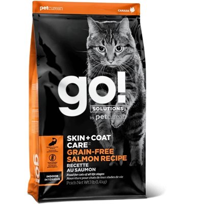 Go! Chat Peau+Poils Sans Grains Saumon 3Lbs