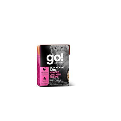 Go! Chat Tetra Pak Peau+Poils Poulet Hache 6.4Oz