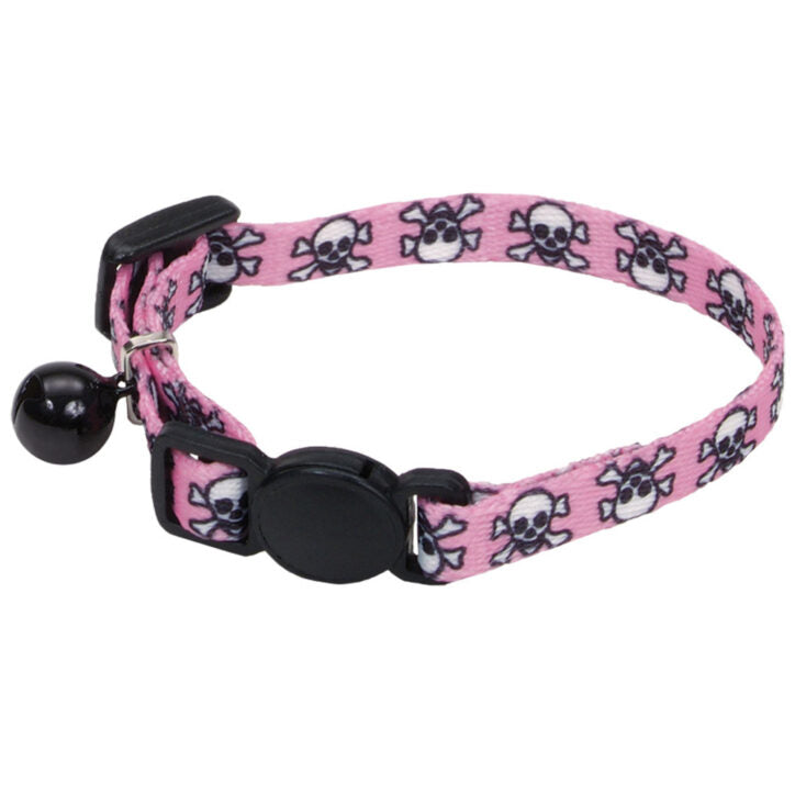 Li'L Pals Collier Ajustable 5/16'' X 6-8'' Rose& Tête de mort