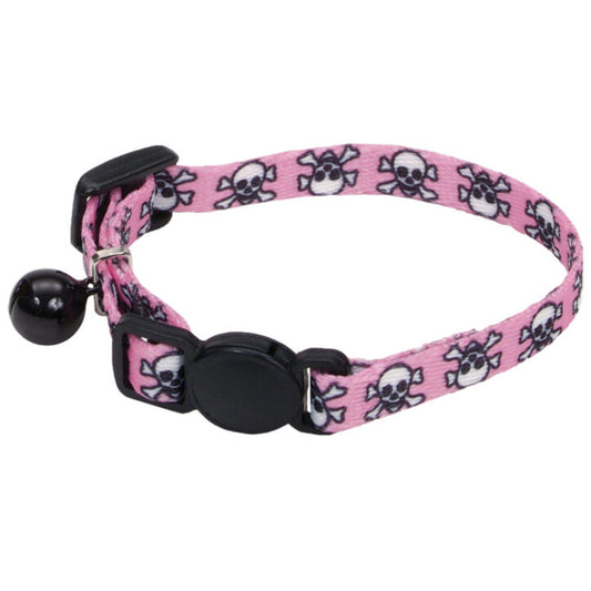Li'L Pals Collier Ajustable 5/16'' X 6-8'' Rose& Tête de mort