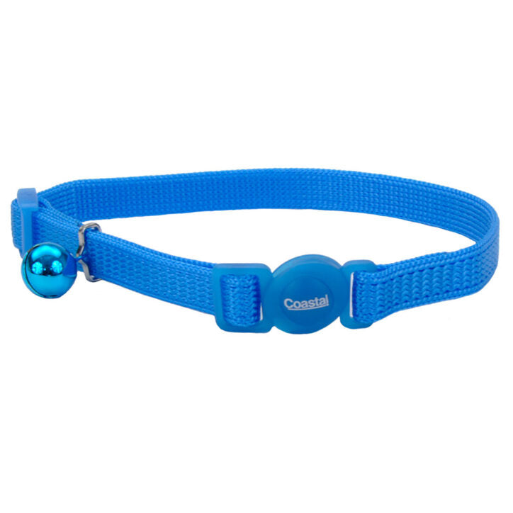 CoastalCollier en nylon ajustable anti-accroc avec boucle détachable 3/8'' x 8-12'' bleu lagon