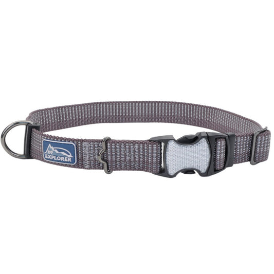 K9 Collier réfléchissant ajustable – Boucle de plastique réfléchissante 5/8'' x 8-12'' Montagnes