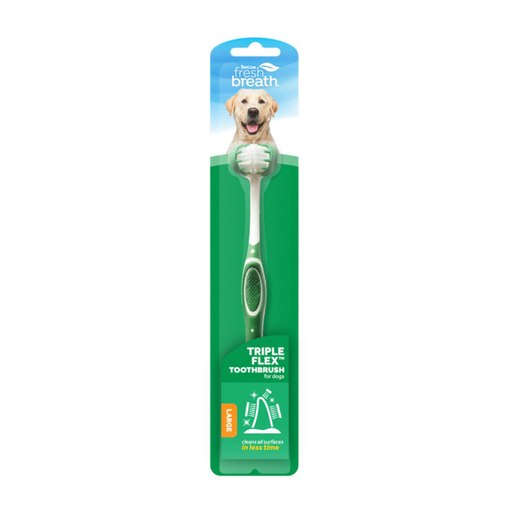 Brosse A Dents Triple Flex Moyen et Grand Chien