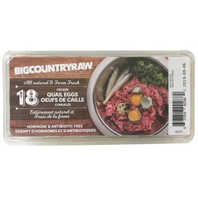 Big Country Raw Oeufs De Caille Congelé 18