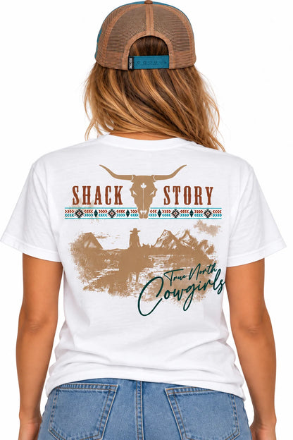 Shack Story| Northern Heritage T-shirt blanc | Femmes