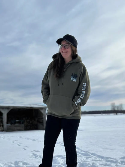 Shack Story 3 Horses | Hoodie Vert | Unisexe