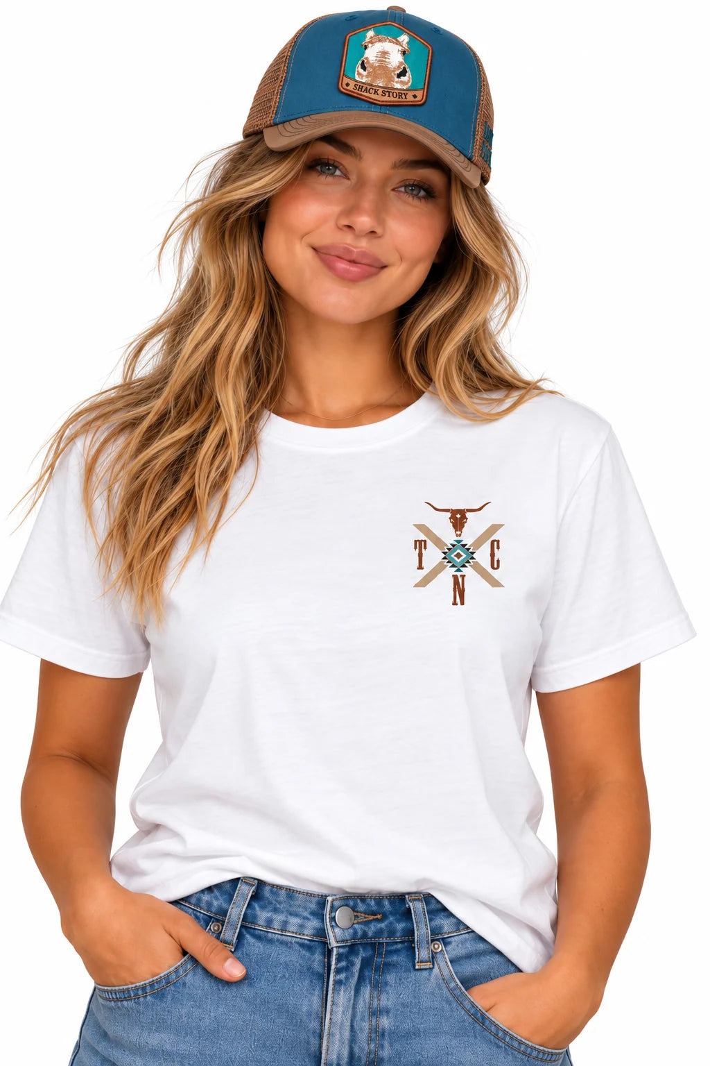 Shack Story| Northern Heritage T-shirt blanc | Femmes