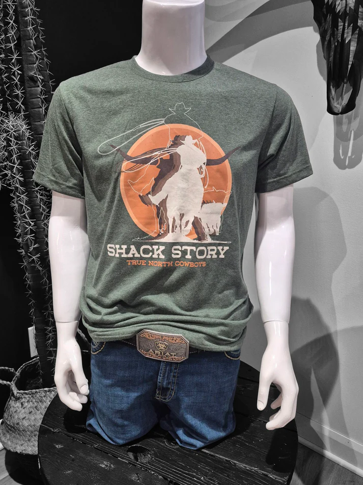 Shack Story Roper T-Shirt, Vert Forêt, Unisex