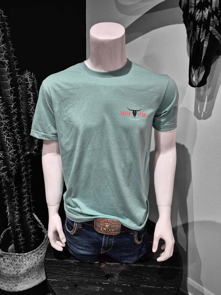 Shack Story Saddle Bronc T-Shirt, Vert, Unisex