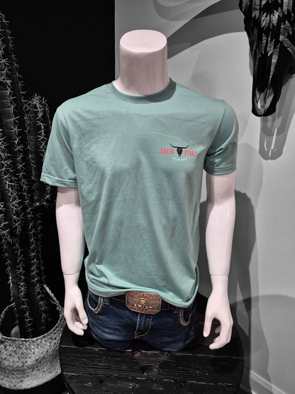 Shack Story Saddle Bronc T-Shirt, Vert, Unisex