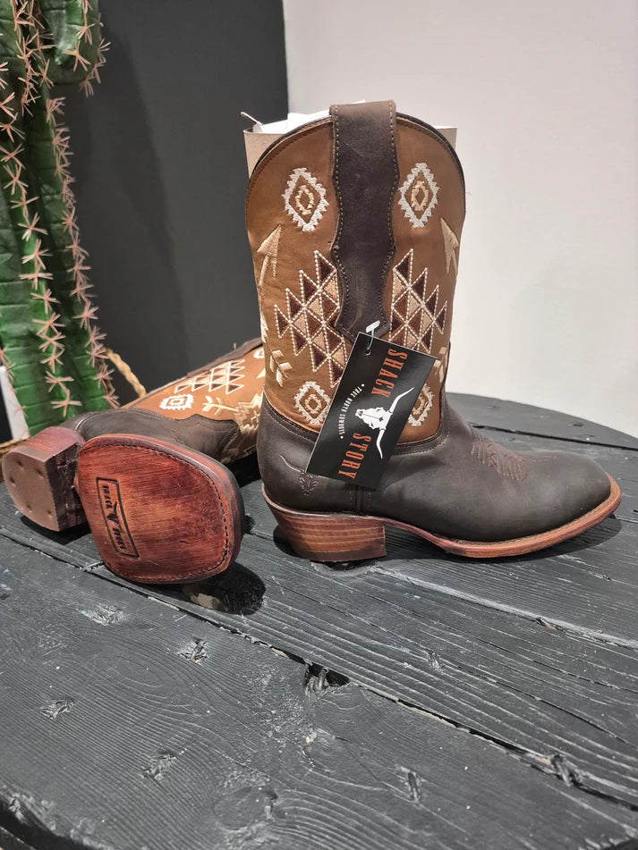 Shack Story  Bottes Aztec courte pour femme