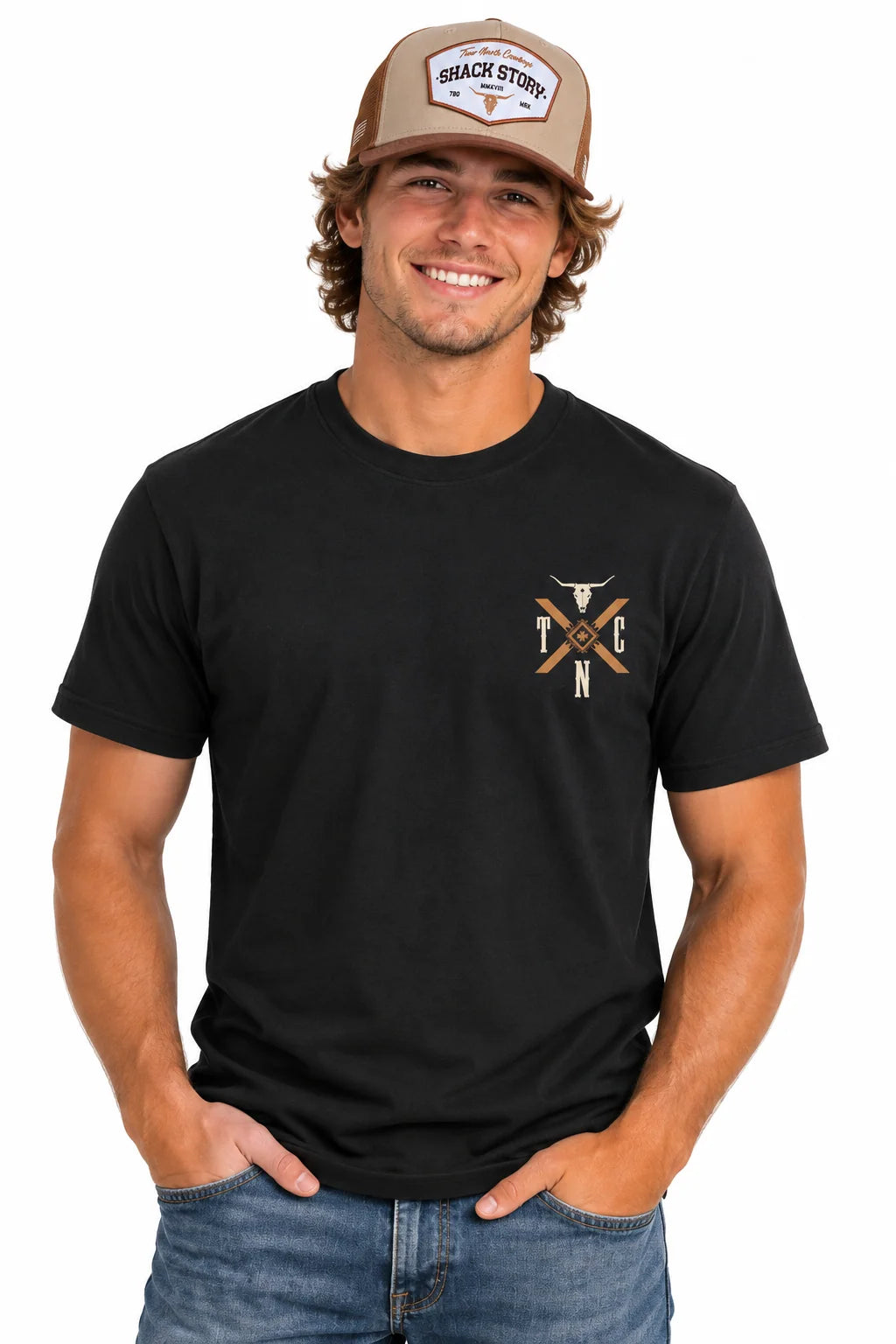 Shack Story Northern Heritage| T-shirt noir | Unisex