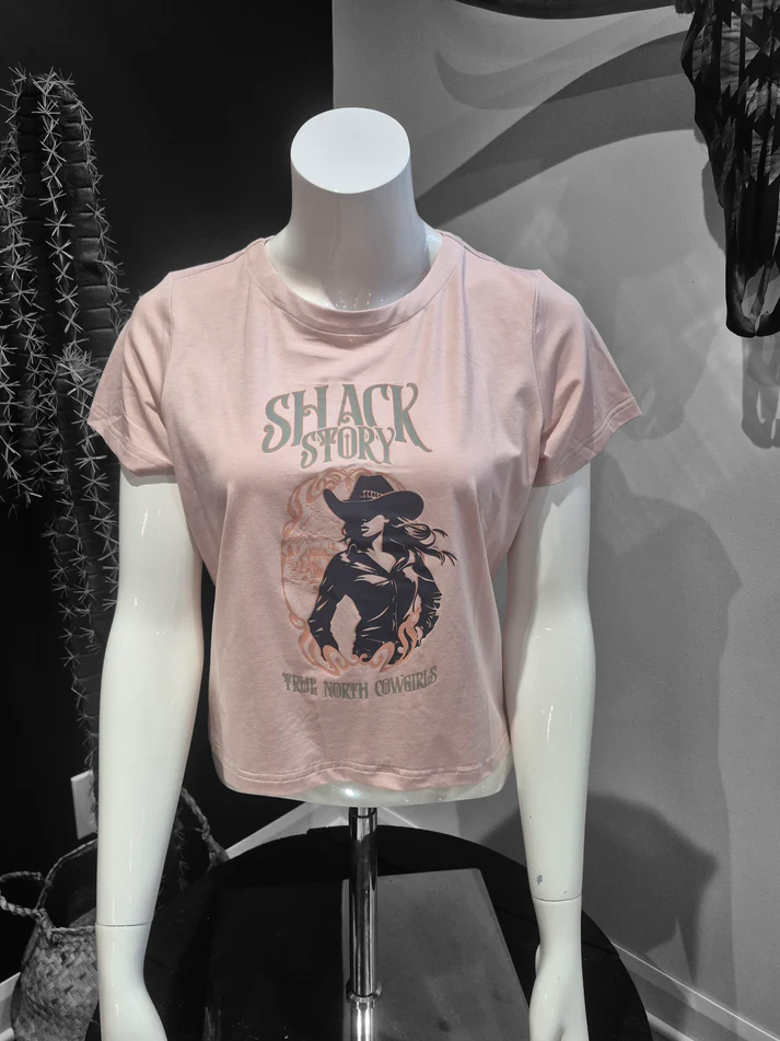 Shack Story Chandail Cropped Rose Femme